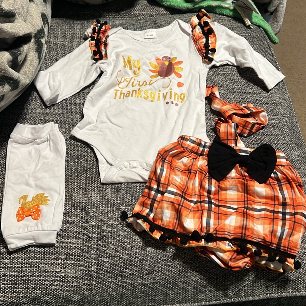 NWT My First Thanksgiving 3 pc Set